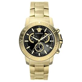 Versace-Versace New Chrono Bracelet Watch-Golden,Metallic