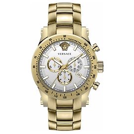 Reloj Versace Chrono Sporty de acero Dorado Metálico