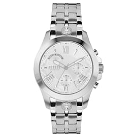 Versus Versace-Versus Versace Chrono Lion Box Set Bracelet Watch-Metallic