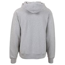 Gucci-Gucci Hooded Logo Sweatshirt-Grey