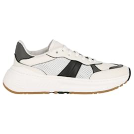 Bottega Veneta-Bottega Veneta Mens Speedster Leather Sneakers-White