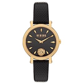 Relógio de couro Versus Versace WeHo Preto