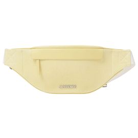 Jacquemus La Banane Meunier Bag in Yellow Canvas Yellow