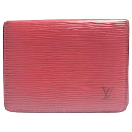 Louis Vuitton-Louis Vuitton Porte carte Vertical-Red