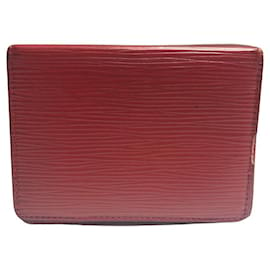 Louis Vuitton-Louis Vuitton Porta carte verticale-Rosso
