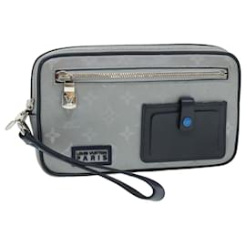 Louis Vuitton-Clutch Clutch LOUIS VUITTON Monograma Satélite M44171 Autenticação de LV 32349NO-Prata