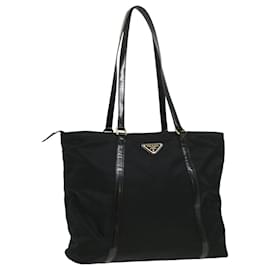 Prada-PRADA Tote Bag Nylon Black 1BG290 auth 32467a-Black