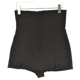 *JACQUEMUS L'AMOUR D'UN GITAN Gonna culottes in lana a vita alta Nero