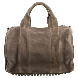 Alexander Wang Textured Smoke Rocco Mini Duffel Grey
