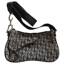 Sac Saddle Dior Oblique Monogramme Noir Blanc Gris Noir Blanc Gris