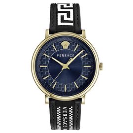 Reloj Versace V-Circle con correa Dorado Metálico