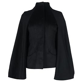 Capa de Alexander McQueen en cachemir negro Negro
