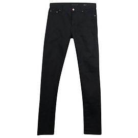 Vaqueros crudos de Saint Laurent en denim de algodón negro Negro