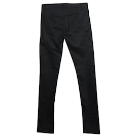 Saint Laurent-Saint Laurent Raw Jeans in Black Cotton Denim-Black