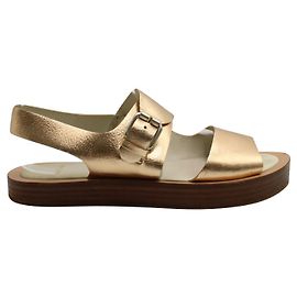 Paul Smith Rose Gold Leather Sandals Golden Metallic