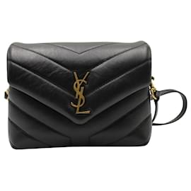 Saint Laurent-Bolso de hombro Toy acolchado negro-Negro