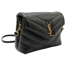 Saint Laurent-Black Quilted Toy Shoulder Bag-Black