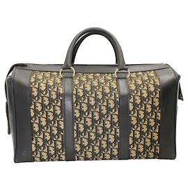 Dior VINTAGE ▾ 1970Borsa da viaggio con monogramma obliquo di s Nero