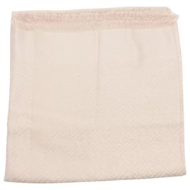 Fendi-Fendi FF Logo Shawl in Pink Silk -Pink
