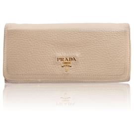 Prada-Saffiano Continental Wallet-Flesh