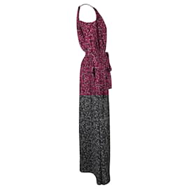 Michael Kors-Michael Kors Grand Papillon Maxi Dress in Pink Polyester-Pink