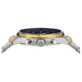 Versus Versace-Versus Versace Chrono Lion Modern Round Chronograph Watch-Metallic