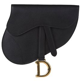 Riñonera negra Saddle Dior Negro