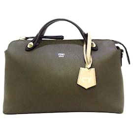 Fendi-Fendi vert sac à main en cuir By The Way-Autre,Vert