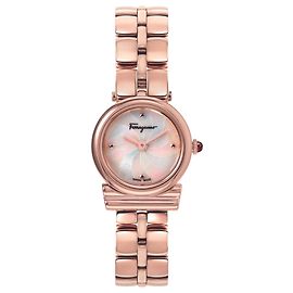 Reloj Salvatore Ferragamo Gancini de nácar Rosa