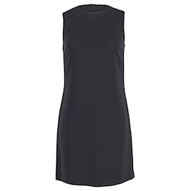 Theory-Theory A-Line Shift Mini Dress en Polyester Noir-Noir