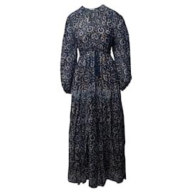 Ulla Johnson-Ulla Johnson Alethea Maxi Dress in Blue Cotton-Other