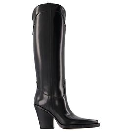 Paris Texas Botines El Dorado en Cuero Negro Negro