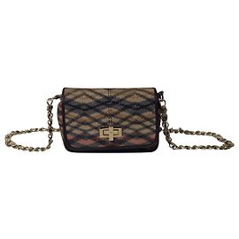 Bolsa de ombro com corrente Missoni em tweed multicolorido Multicor
