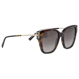 Givenchy-Givenchy Schildpatt-Sonnenbrille mit D-Rahmen aus braunem Azetat-Andere