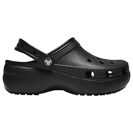 Autre Marque-Mules Plataforma Classic - Crocs - Preto - Sintético-Preto