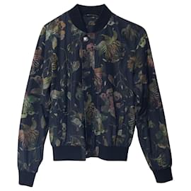 Versace-Versus Versace Tropical Print Bomber Jacket in Multicolor -Multiple colors