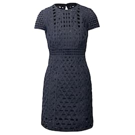 Burberry-Burberry Lace Mini Dress in Black Polyamide-Black