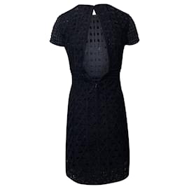 Burberry-Burberry Lace Mini Dress in Black Polyamide-Black