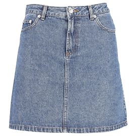 Apc EN.PAG.Minifalda C en denim de algodón azul Azul