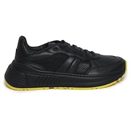 Bottega Veneta-Bottega Veneta Mens Speedster Leather Sneakers-Black