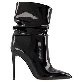 Paris Texas Botines Stiletto Slouchy en Charol Negro Negro