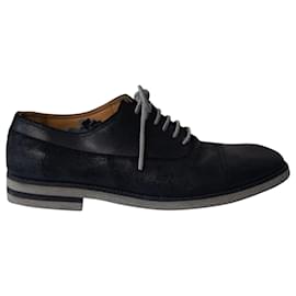 Maison Martin Margiela-Maison Margiela Lace Up Loafers in Black Leather-Black