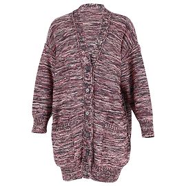 M MISSONI Übergroße Metallic-Strickjacke aus mehrfarbiger Viskose Andere Python drucken