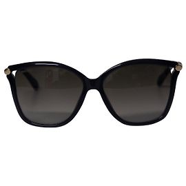 Jimmy Choo Tatti Square Sunglasses in Black Acetate  Black
