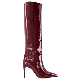 Paris Texas Botas de tacón de aguja 85 en charol rojo Roja