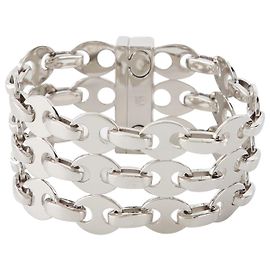 Eight Nano 3Row Bracelet - Paco Rabanne - Silver - Brass Silvery Metallic