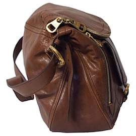 Alexander Mcqueen-Alexander Mcqueen Large Shoulder Bag in Tan Leather -Brown,Beige
