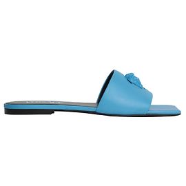Sandali in pelle Versace La Medusa Blu