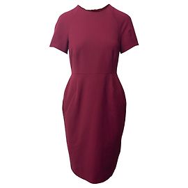 Vestido tubo Lucille de algodón burdeos de Acne Studios Burdeos