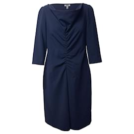 Moschino-Moschino Cheap and Chic Ruched Sheath Dress in Navy Blue-Navy blue
